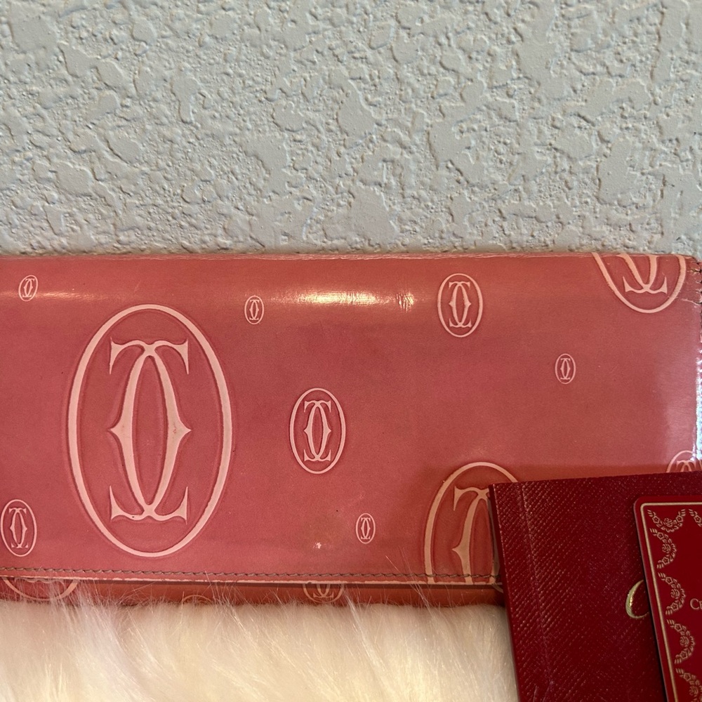 Cartier Pink Logo Happy Birthday Women's Wallet